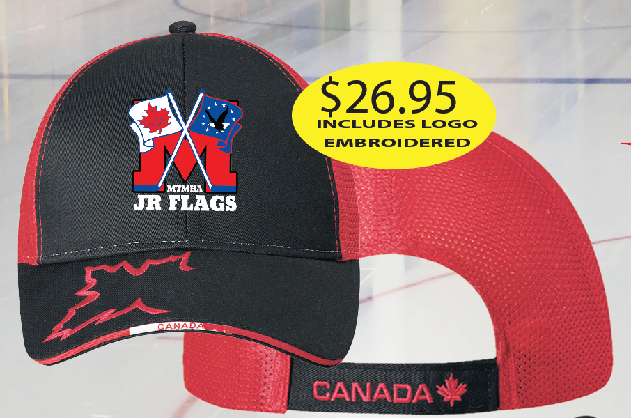 JR Flags Baseball Hat Canada1 adjustable with Logo Embroidered