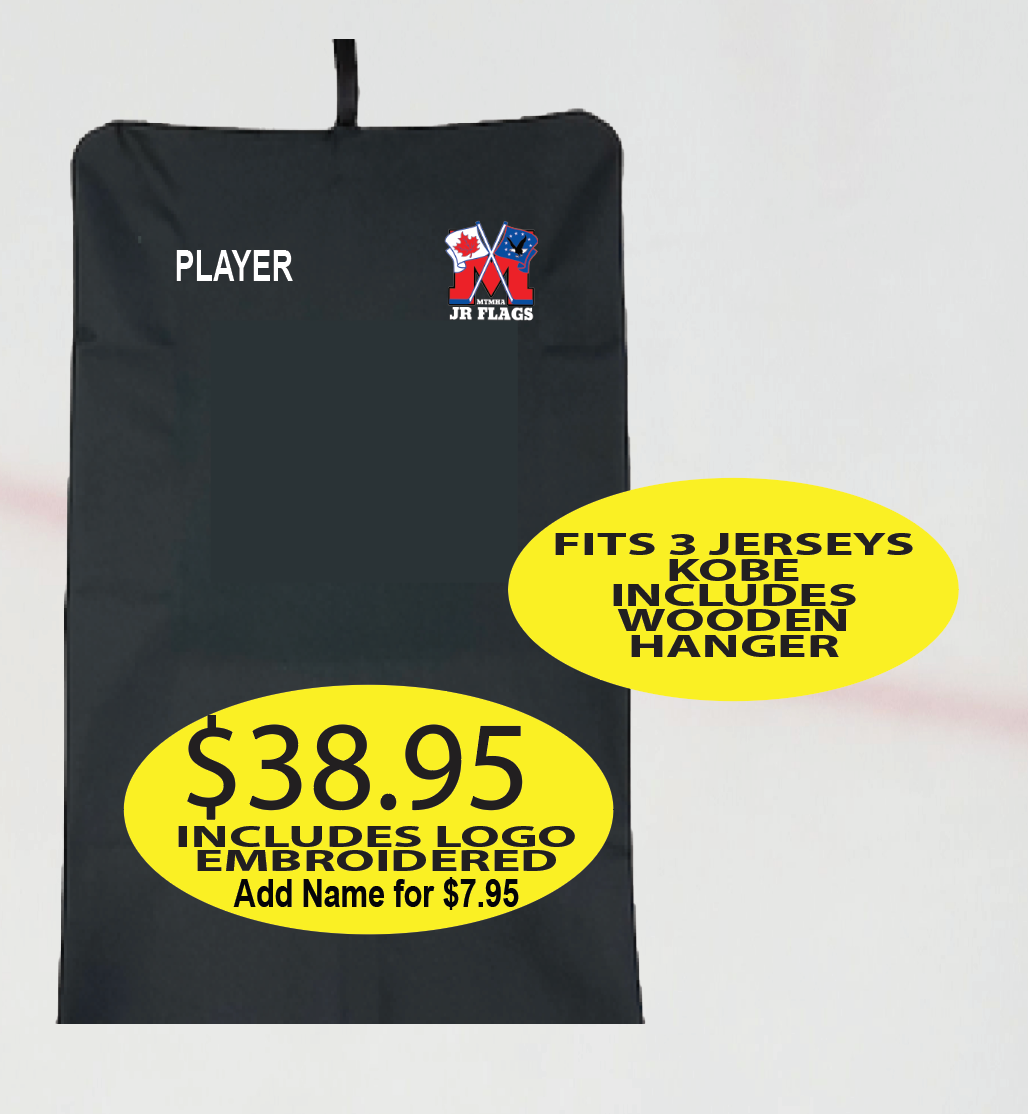 JR Flags Kobe Garment Bag with Logo Embroidered