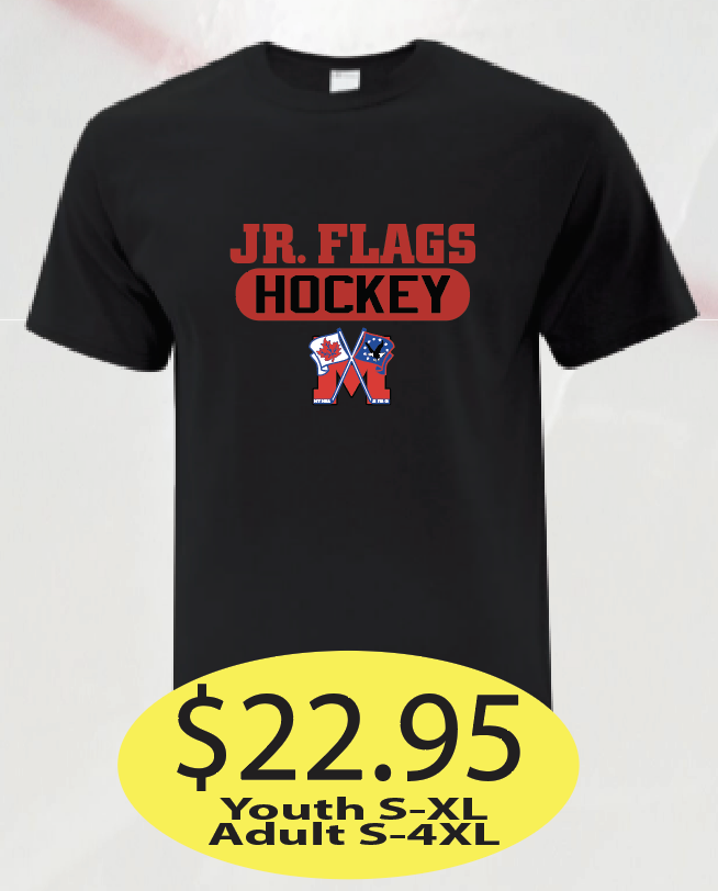 JR Flags Dry Fit Short Sleeve with Hockey Logo printed