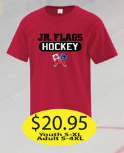 Load image into Gallery viewer, JR Flags Cotton Short Sleeve with Hockey Logo printed
