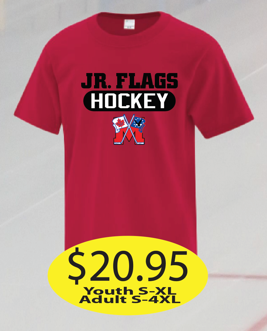 JR Flags Cotton Short Sleeve with Hockey Logo printed