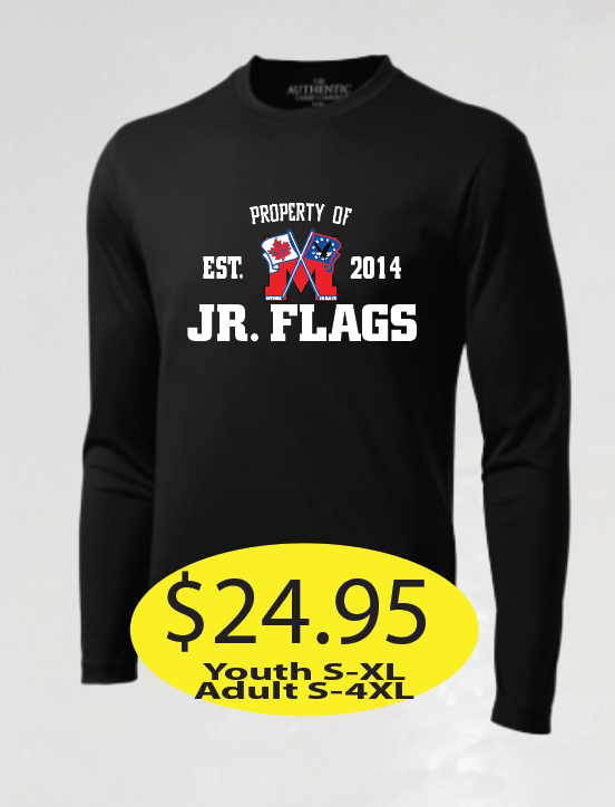 JR Flags Cotton Long Sleeve with EST.2014 Logo printed
