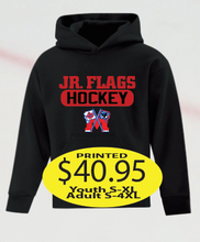 Load image into Gallery viewer, JR Flags Hoodie Hockey Logo Printed
