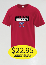 Load image into Gallery viewer, Lady Flags Dry Fit Short Sleeve with Hockey Logo printed
