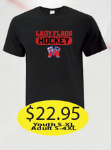 Load image into Gallery viewer, Lady Flags Dry Fit Short Sleeve with Hockey Logo printed
