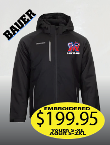 Lady Flags Bauer Supreme HEAVY WEIGHT WINTER Jacket with Logo Embroidered