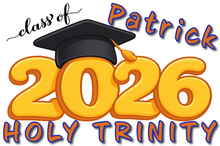 Load image into Gallery viewer, Graduation  2026 #01 CARTOON STYLE Lawn Sign includes yard stake
