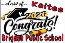 Load image into Gallery viewer, Graduation 2026  #02 CLASSIC Lawn Sign includes yard stake
