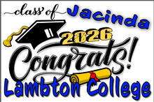Load image into Gallery viewer, Graduation 2026  #02 CLASSIC Lawn Sign includes yard stake
