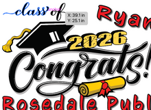 Load image into Gallery viewer, Graduation 2026  #02 CLASSIC Lawn Sign includes yard stake
