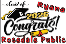 Load image into Gallery viewer, Graduation 2026  #02 CLASSIC Lawn Sign includes yard stake
