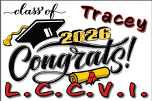 Load image into Gallery viewer, Graduation 2026  #02 CLASSIC Lawn Sign includes yard stake

