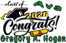 Load image into Gallery viewer, Graduation 2026  #02 CLASSIC Lawn Sign includes yard stake
