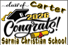 Load image into Gallery viewer, Graduation 2026  #02 CLASSIC Lawn Sign includes yard stake
