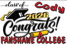 Load image into Gallery viewer, Graduation 2026  #02 CLASSIC Lawn Sign includes yard stake
