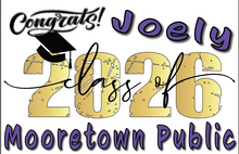 Load image into Gallery viewer, Graduation 2026  #3 RETRO Lawn Sign includes yard stake.
