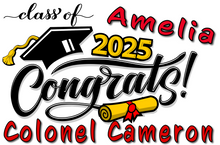Load image into Gallery viewer, Graduation  #01 Lawn Sign includes yard stake
