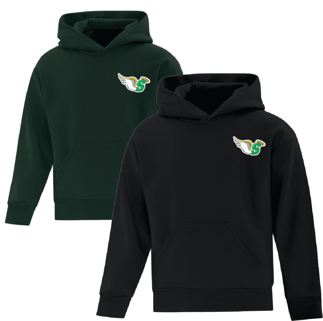 St Joseph Saints Hoodie with SMALL Logo Embroidered