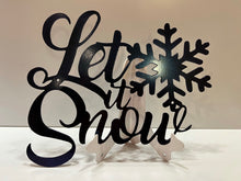 Load image into Gallery viewer, Merry Christmas Let it Snow 12&quot;x10&quot; , 14 ga metal , powder coated.
