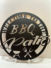 Load image into Gallery viewer, BBQ PATIO Welcome Scene 24-36&quot;  ,14 ga metal , powder coated.
