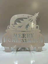 Load image into Gallery viewer, Gnome Christmas Truck 16.5&quot; x 17.5&quot; , 14 ga metal , powder coated.
