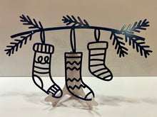 Load image into Gallery viewer, Merry Christmas Stockings 16&quot;x8&quot;, 14 ga metal , powder coated.
