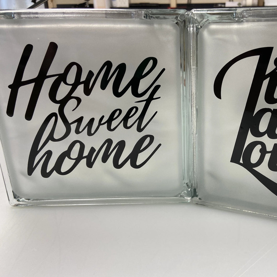 8x8 Lighted Glass Blocks