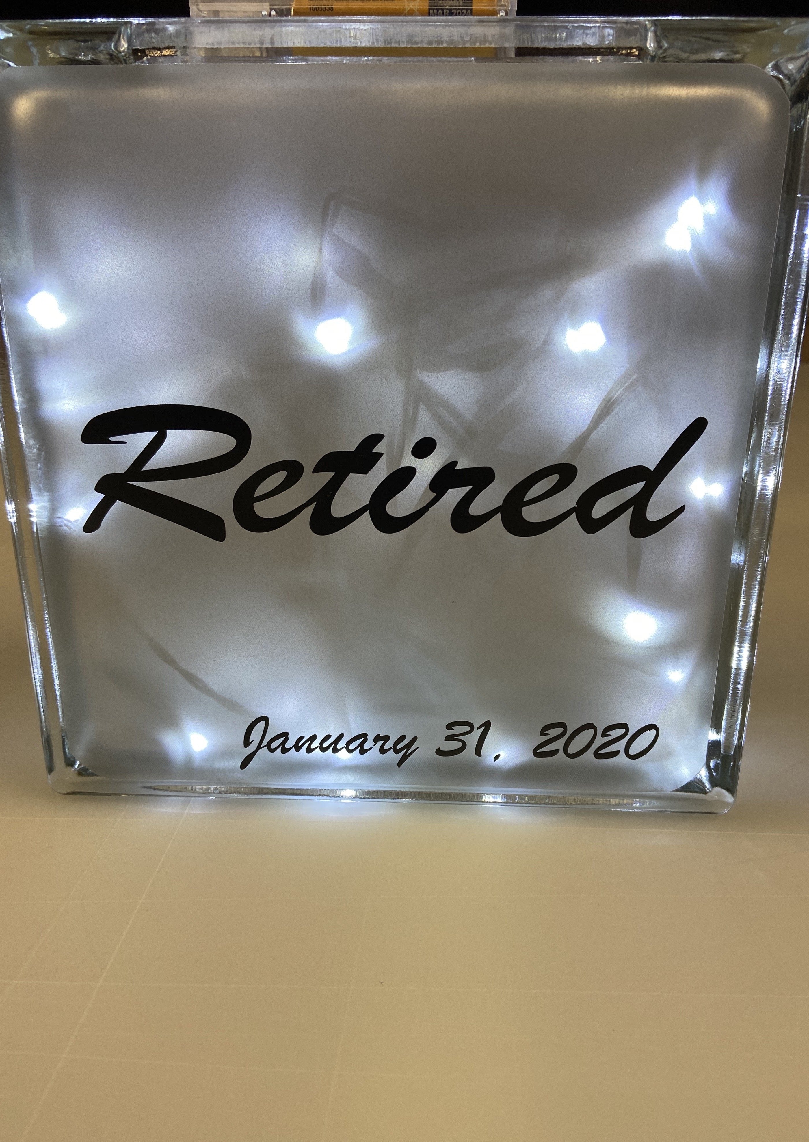 8x8 Lighted Glass Blocks