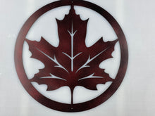 Load image into Gallery viewer, Maple Leaf Round 24&quot;, 14 ga metal, powder coated.
