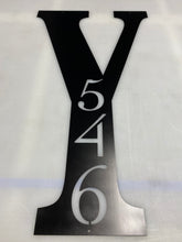 Load image into Gallery viewer, Address Sign Letter, 14 ga metal , powder coated
