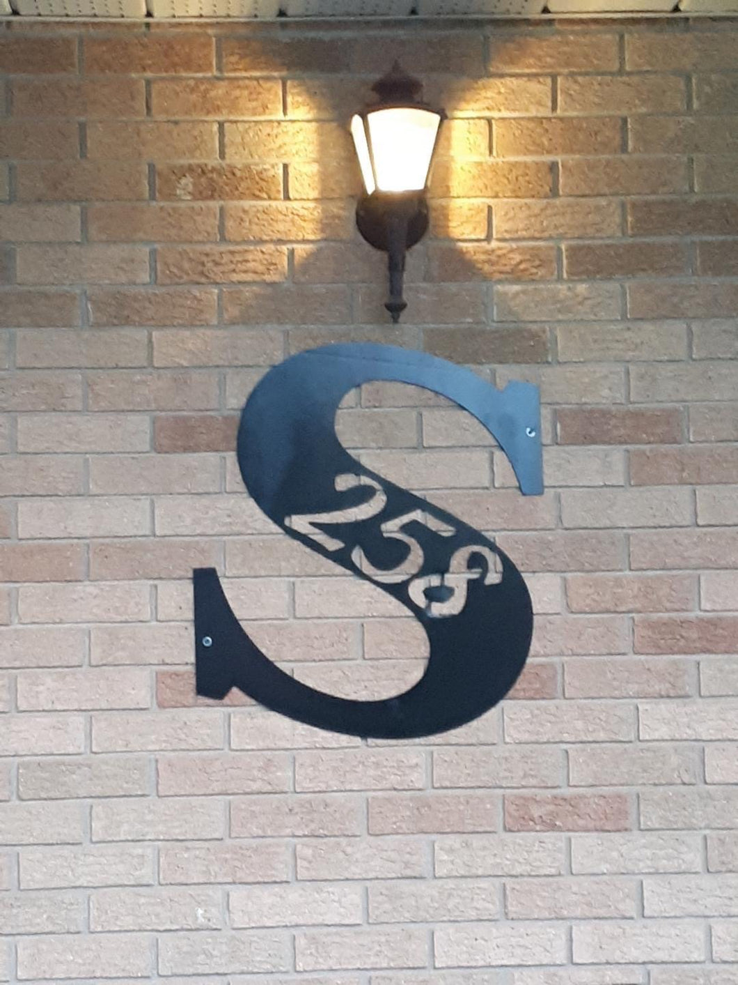 Address Sign Letter, 14 ga metal , powder coated