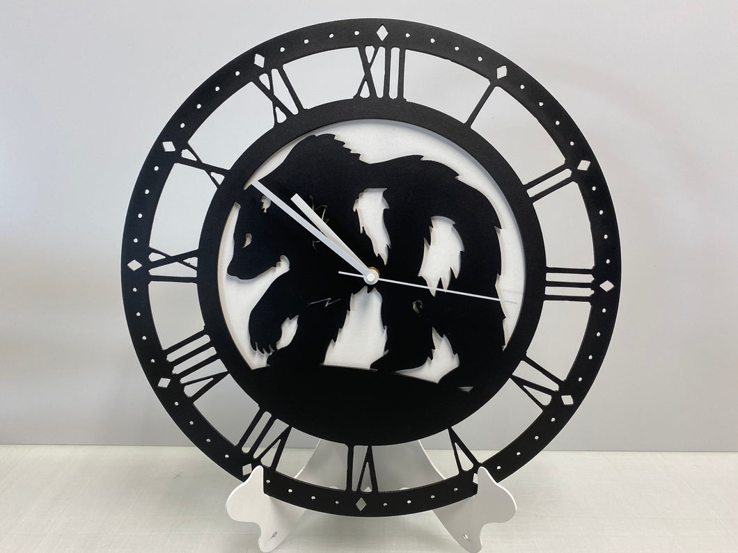 Bear Clock TWO LAYER  16