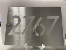 Load image into Gallery viewer, Address Sign Rectangle 18&quot;- 22&quot; ,14 ga metal , powder coated
