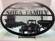 Load image into Gallery viewer, Farm Tractor Scene 36&quot; Oval ,14 ga metal , powder coated
