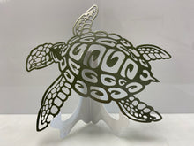 Load image into Gallery viewer, Turtle (sea) 18&quot; long x 17&quot; high ,14 ga metal , powder coated
