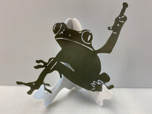 Load image into Gallery viewer, Froggin it UP ! 16&quot; x10&quot;, 14 ga metal , powder coated
