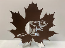 Load image into Gallery viewer, Beaver Maple Leaf, 14 ga metal , powder coated
