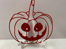 Load image into Gallery viewer, Halloween Pumpkin 15&quot; x 15&quot; , 14 ga metal , powder coated
