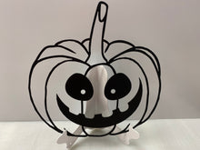 Load image into Gallery viewer, Halloween Pumpkin 15&quot; x 15&quot; , 14 ga metal , powder coated
