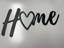 Load image into Gallery viewer, Home Heart Sign 16&quot; , 14 ga metal , powder coated.
