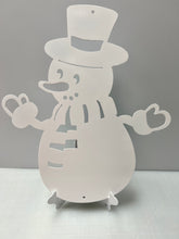 Load image into Gallery viewer, Snowman Frosty Christmas  16&quot;x14&quot; , 14 ga metal , powder coated.
