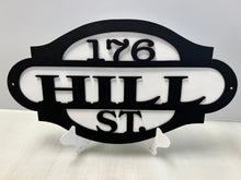 Load image into Gallery viewer, Address Sign 18&quot;,14 ga metal, powder coated Single or Dual Layer
