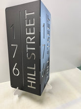 Load image into Gallery viewer, Address Sign Dual Sided Rectangle #4 (Vertical) 18&quot;- 22&quot;,14 ga metal , powder coated.
