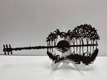 Load image into Gallery viewer, Guitar Reflection Scene approx 25, 14 ga metal , powder coated.
