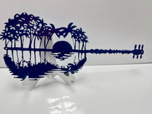 Load image into Gallery viewer, Guitar Reflection Scene approx 25, 14 ga metal , powder coated.
