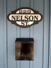 Load image into Gallery viewer, Address Sign 18&quot;,14 ga metal, powder coated Single or Dual Layer
