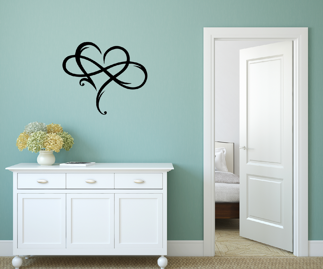 Infinity Heart Metal Wall Art 13-24