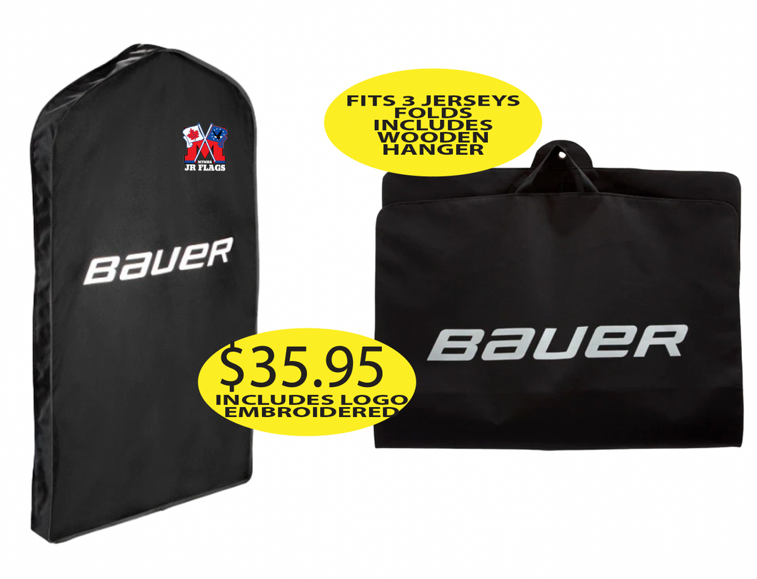 JR Flags Bauer Garment Bag with Logo Embroidered