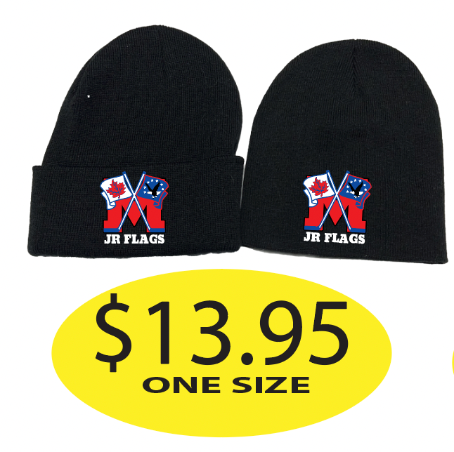 JR Flags Toque or Beanie with Logo Embroidered