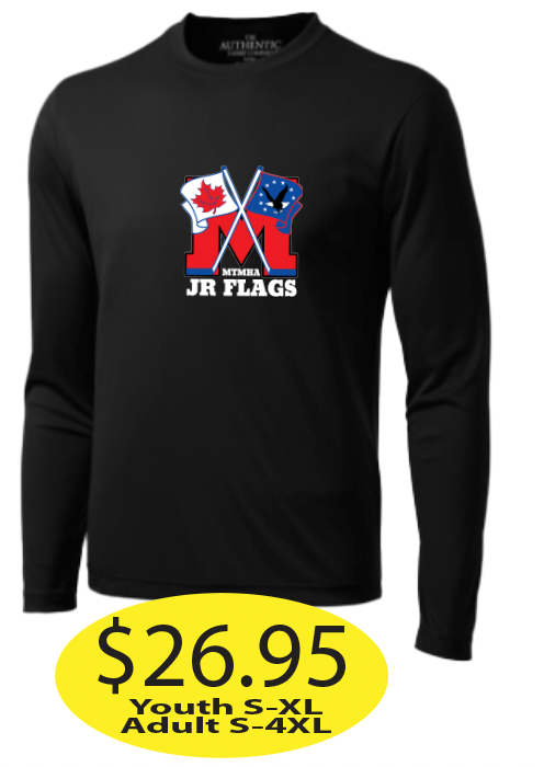 JR Flags Dry Fit Long Sleeve with Large Logo printed